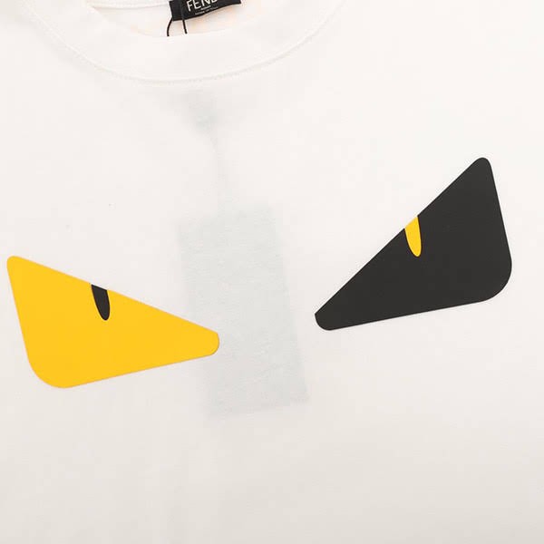 フェンディ コピー バッグ バグズ ロゴ コットン Tシャツ fes47968